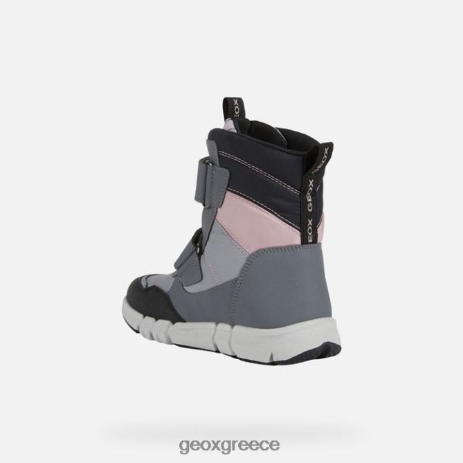 4DBLR01041 γκρι/ροζ Geox flexyper abx junior