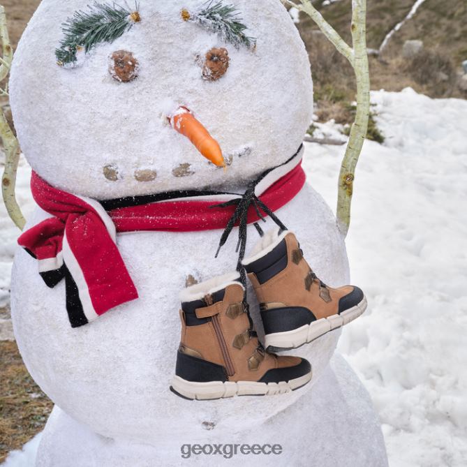 4DBLR01092 ουίσκι/μαύρο Geox flexyper abx κορίτσι