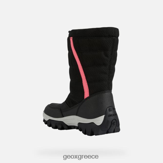 4DBLR01155 μαύρο/φούξια Geox himalaya abx junior