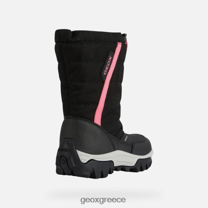 4DBLR01155 μαύρο/φούξια Geox himalaya abx junior