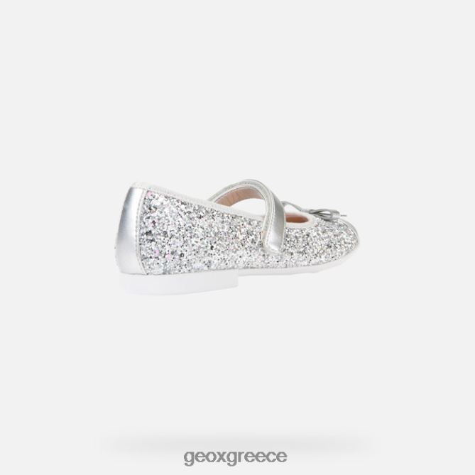 4DBLR01912 ασήμι Geox κοριτσάκι plie