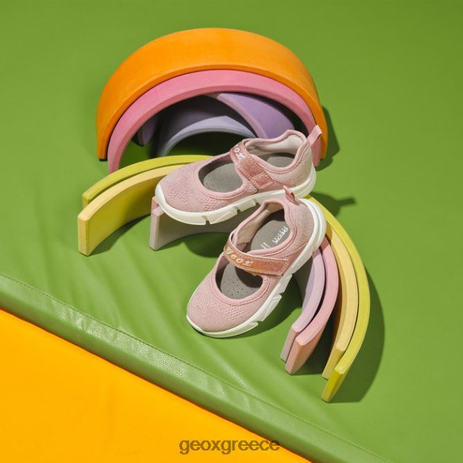 4DBLR0988 ελαφρύ τριαντάφυλλο Geox Aril κορίτσι