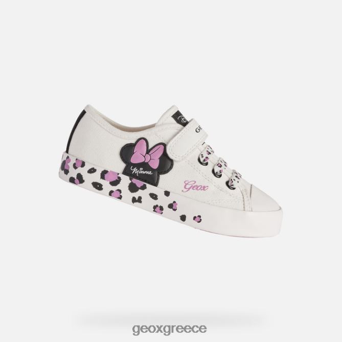 4DBLR01185 άσπρο μαύρο Geox ciak κορίτσι