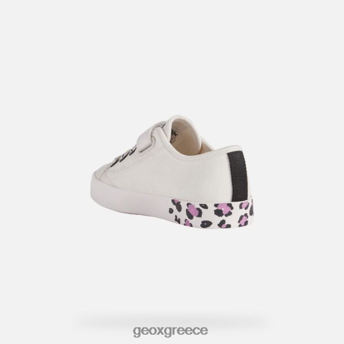 4DBLR01185 άσπρο μαύρο Geox ciak κορίτσι