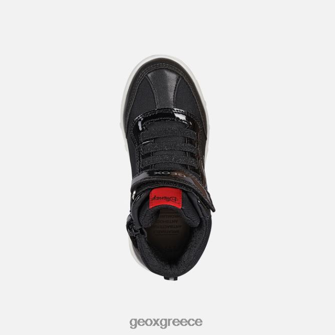 4DBLR01218 μαύρο κόκκινο Geox κορίτσι στον ορίζοντα