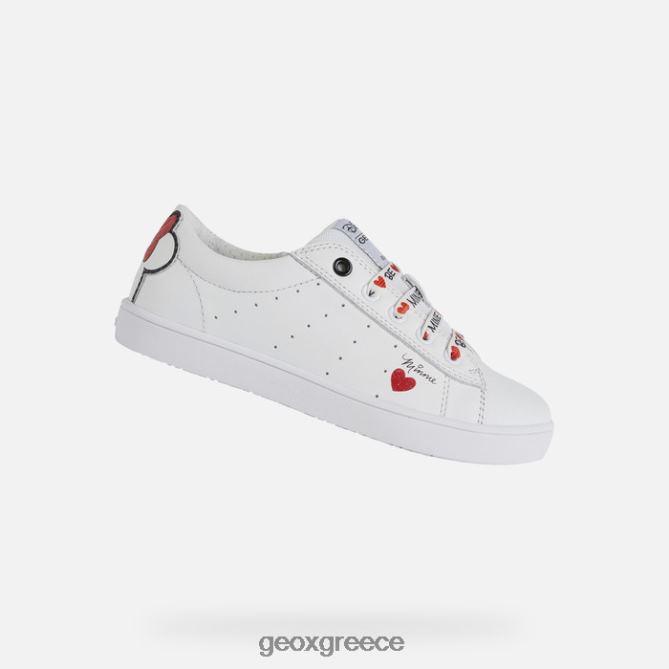 4DBLR01233 λευκό/κόκκινο Geox kathe κορίτσι