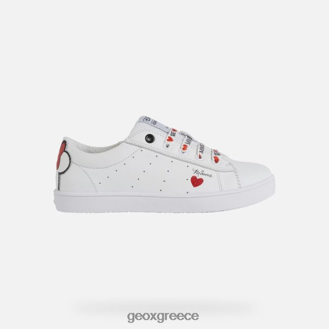 4DBLR01233 λευκό/κόκκινο Geox kathe κορίτσι