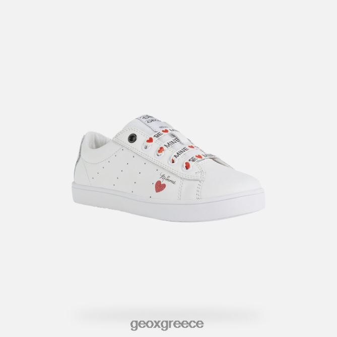 4DBLR01233 λευκό/κόκκινο Geox kathe κορίτσι