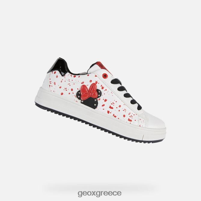 4DBLR01235 άσπρο μαύρο Geox Ρεβέκκα κορίτσι