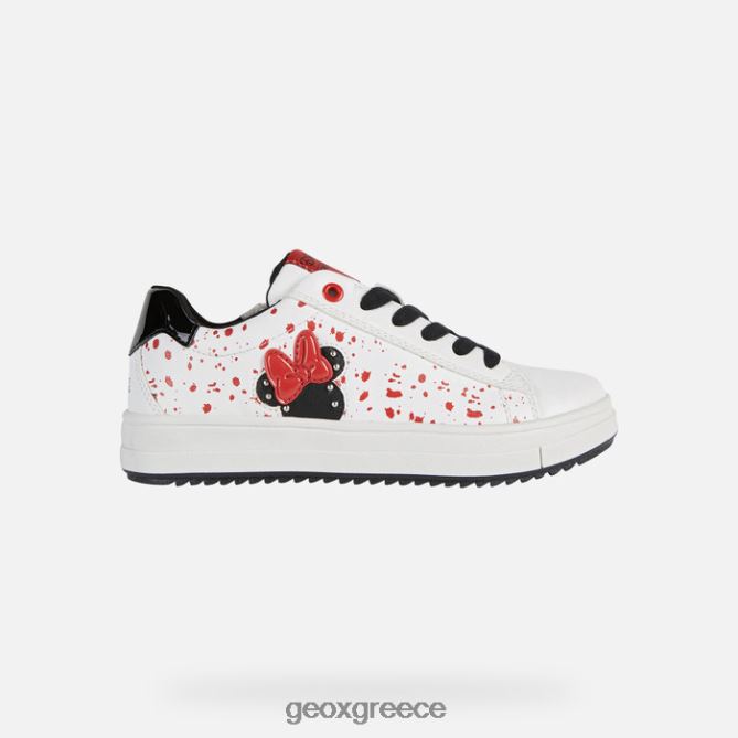 4DBLR01235 άσπρο μαύρο Geox Ρεβέκκα κορίτσι