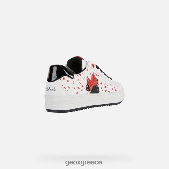 4DBLR01235 άσπρο μαύρο Geox Ρεβέκκα κορίτσι