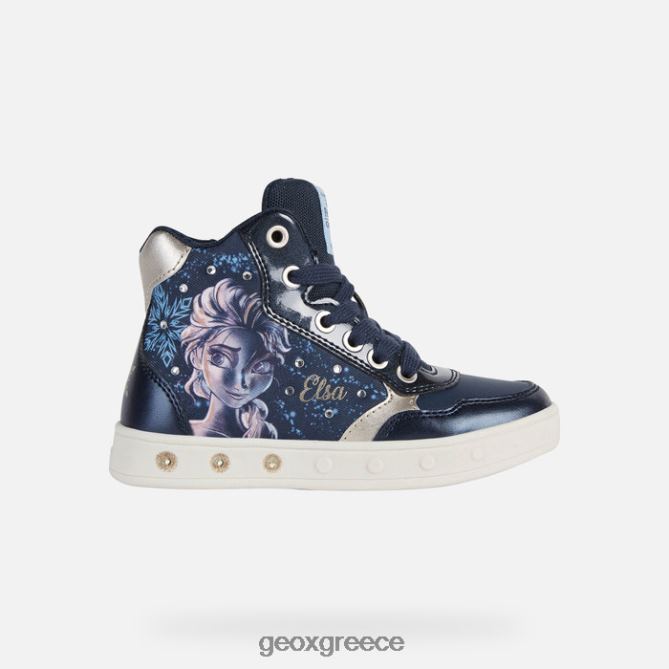 4DBLR01187 σκούρο ναυτικό/πλατινέ Geox κορίτσι στον ορίζοντα