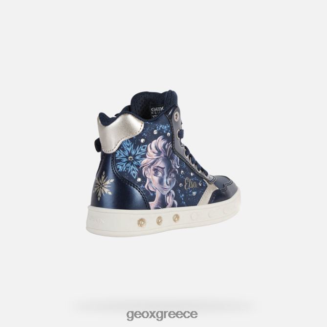 4DBLR01187 σκούρο ναυτικό/πλατινέ Geox κορίτσι στον ορίζοντα