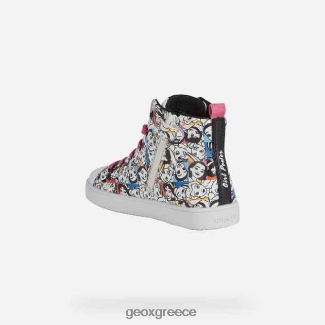 4DBLR01145 άσπρο μαύρο Geox kathe κορίτσι