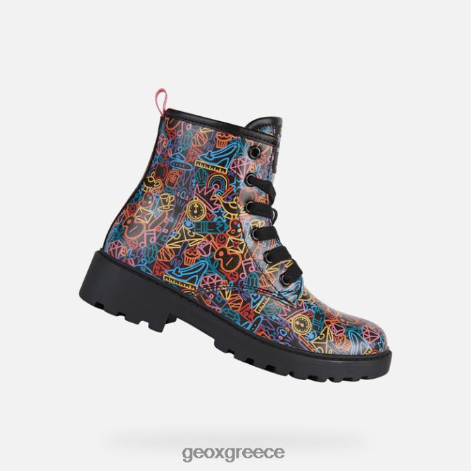 4DBLR01200 μαύρο/πολύχρωμο Geox κυνηγετικό κορίτσι