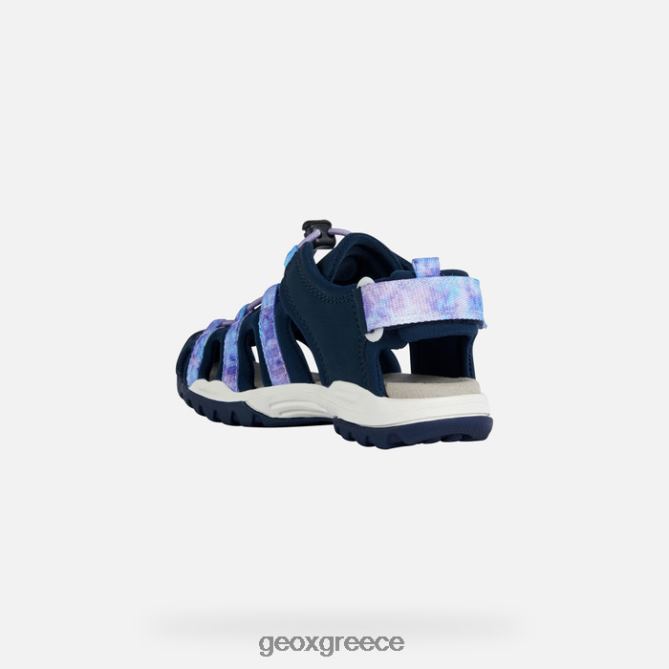 4DBLR01011 ναυτικό/βιολετί Geox κοπέλα borealis