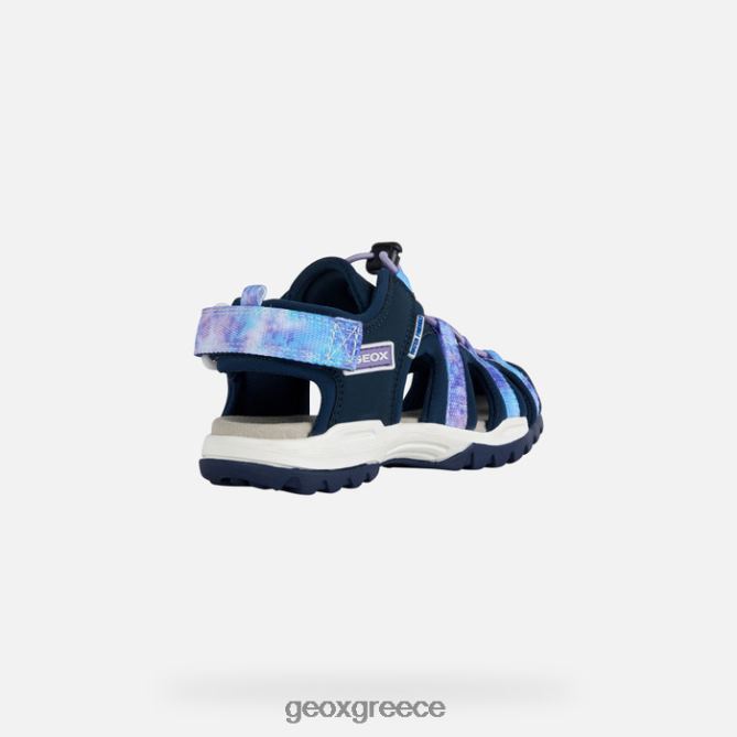 4DBLR01011 ναυτικό/βιολετί Geox κοπέλα borealis