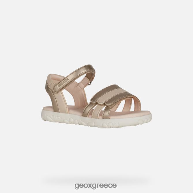 4DBLR01025 πλατίνα Geox σανδάλι κορίτσι από την Αϊτή