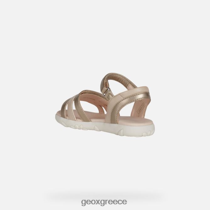 4DBLR01025 πλατίνα Geox σανδάλι κορίτσι από την Αϊτή