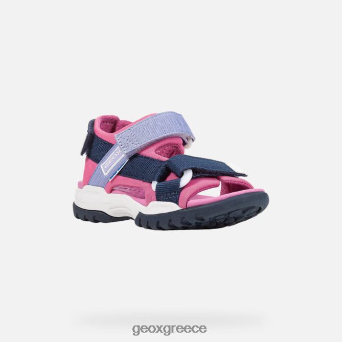 4DBLR01043 ναυτικό/φούξια Geox κοπέλα borealis