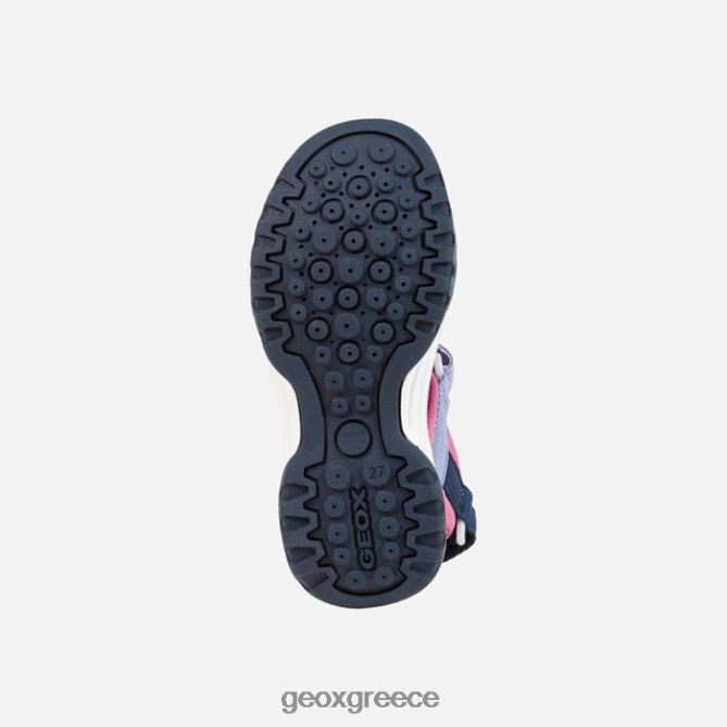 4DBLR01043 ναυτικό/φούξια Geox κοπέλα borealis