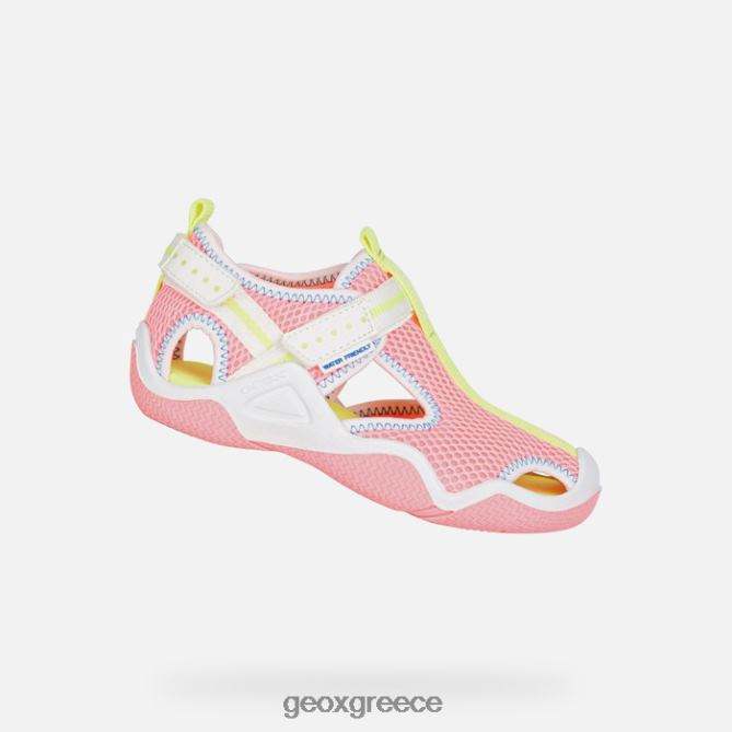 4DBLR01047 φλούο φούξια/λευκό Geox wader junior