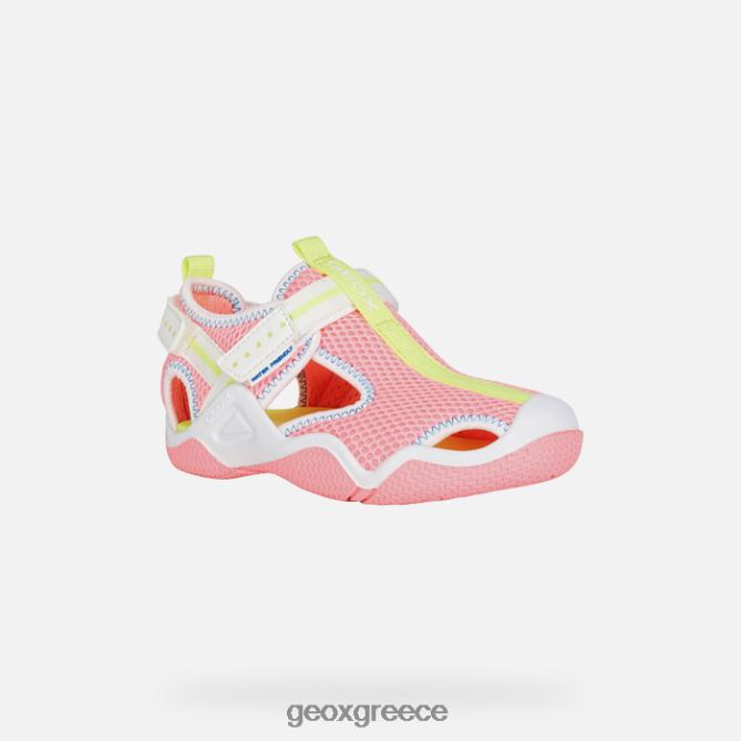 4DBLR01047 φλούο φούξια/λευκό Geox wader junior