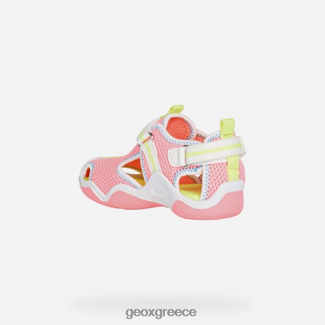4DBLR01047 φλούο φούξια/λευκό Geox wader junior