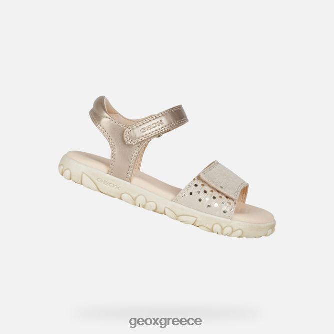 4DBLR01055 μπεζ Geox σανδάλι κορίτσι από την Αϊτή
