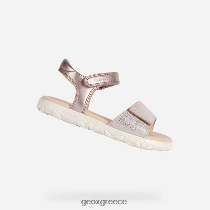 4DBLR01058 ελαφρύ τριαντάφυλλο Geox σανδάλι κορίτσι από την Αϊτή