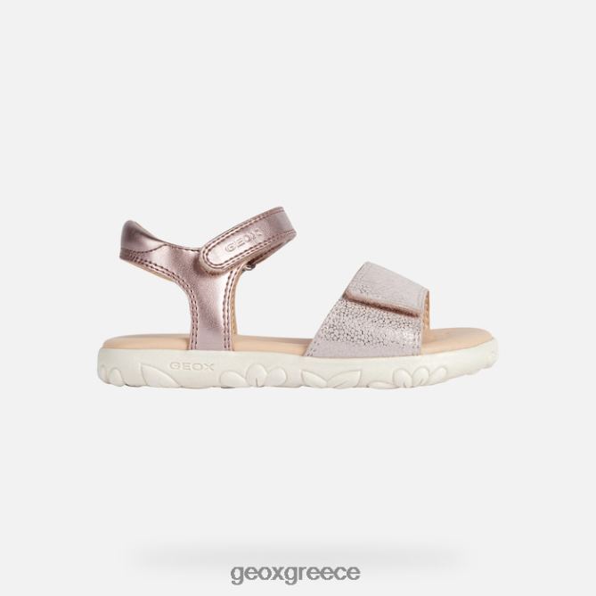 4DBLR01058 ελαφρύ τριαντάφυλλο Geox σανδάλι κορίτσι από την Αϊτή