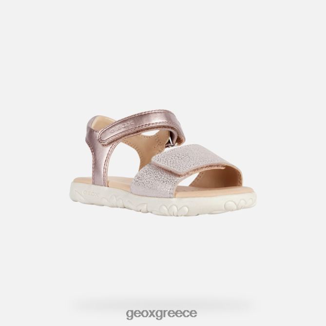 4DBLR01058 ελαφρύ τριαντάφυλλο Geox σανδάλι κορίτσι από την Αϊτή