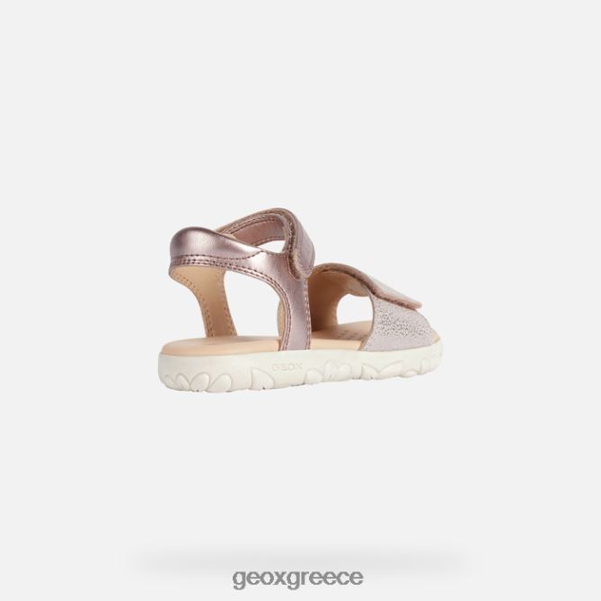 4DBLR01058 ελαφρύ τριαντάφυλλο Geox σανδάλι κορίτσι από την Αϊτή