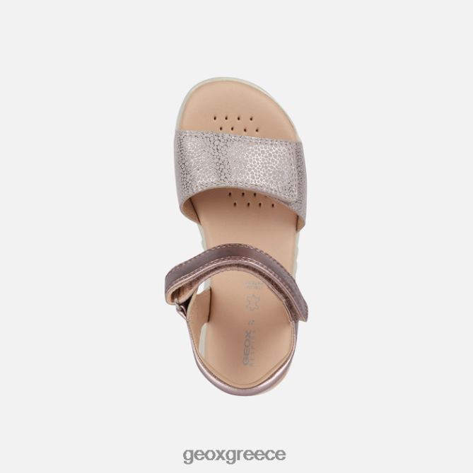 4DBLR01058 ελαφρύ τριαντάφυλλο Geox σανδάλι κορίτσι από την Αϊτή