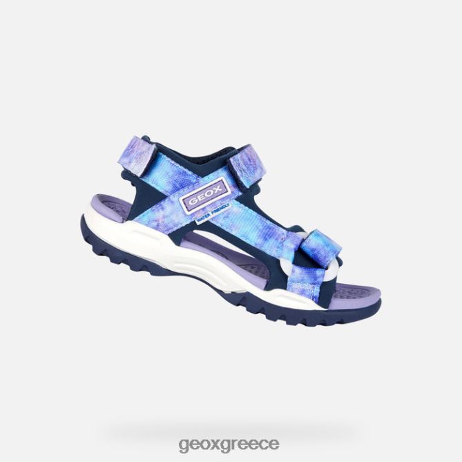 4DBLR01078 ναυτικό/βιολετί Geox κοπέλα borealis