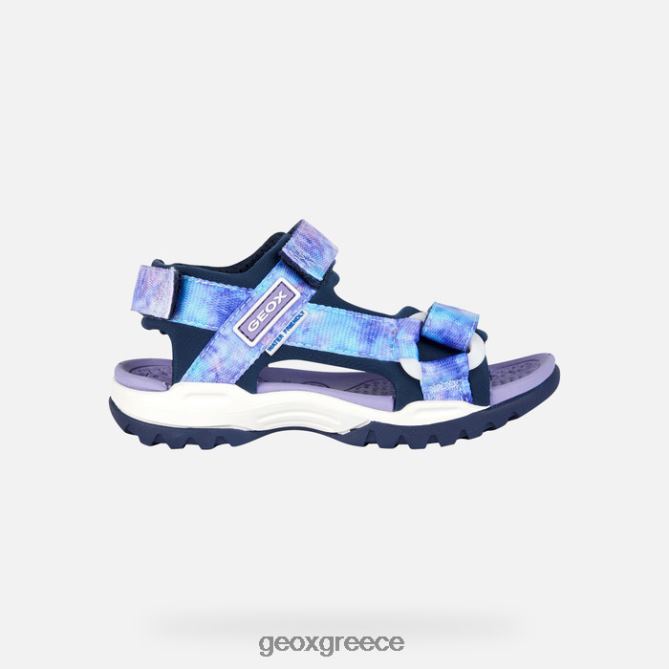 4DBLR01078 ναυτικό/βιολετί Geox κοπέλα borealis