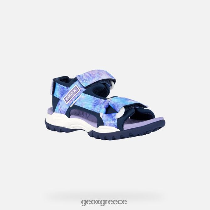 4DBLR01078 ναυτικό/βιολετί Geox κοπέλα borealis