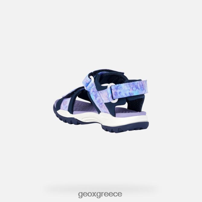 4DBLR01078 ναυτικό/βιολετί Geox κοπέλα borealis