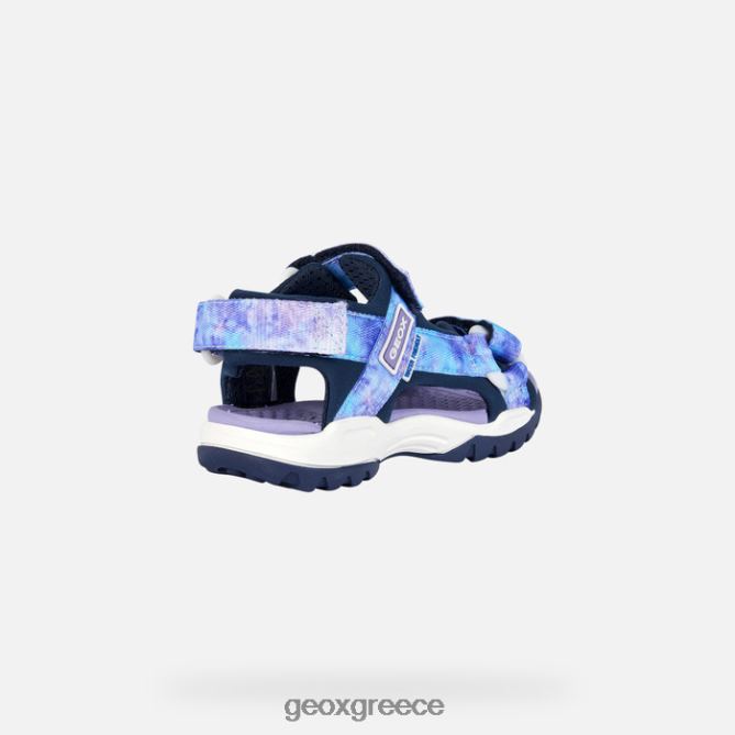 4DBLR01078 ναυτικό/βιολετί Geox κοπέλα borealis