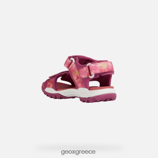 4DBLR01080 κυκλάμινο/ελαφρύ κοράλλι Geox κοπέλα borealis