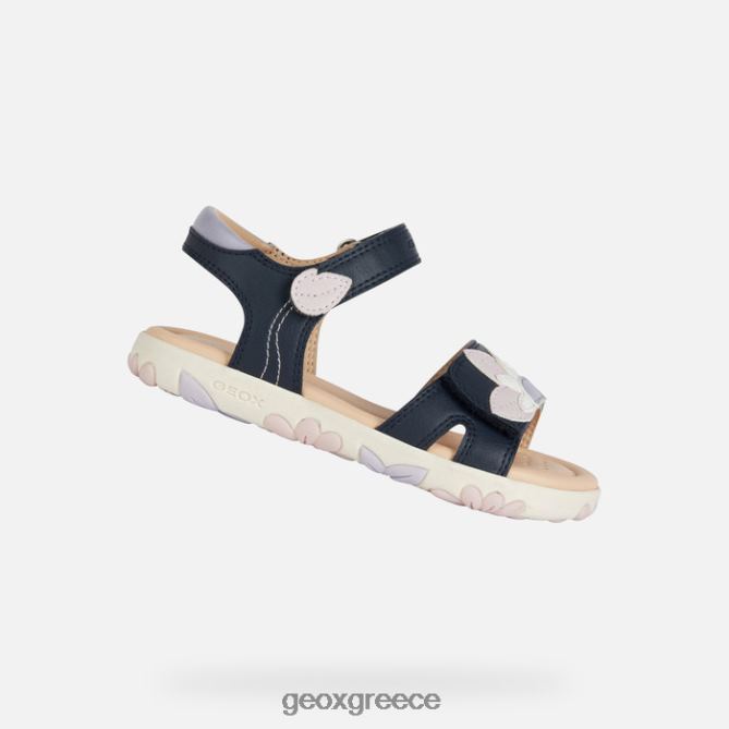 4DBLR01087 ναυτικό/ροζ Geox σανδάλι κορίτσι από την Αϊτή