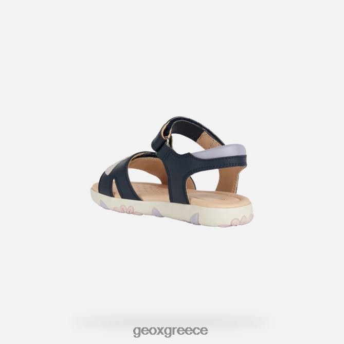 4DBLR01087 ναυτικό/ροζ Geox σανδάλι κορίτσι από την Αϊτή