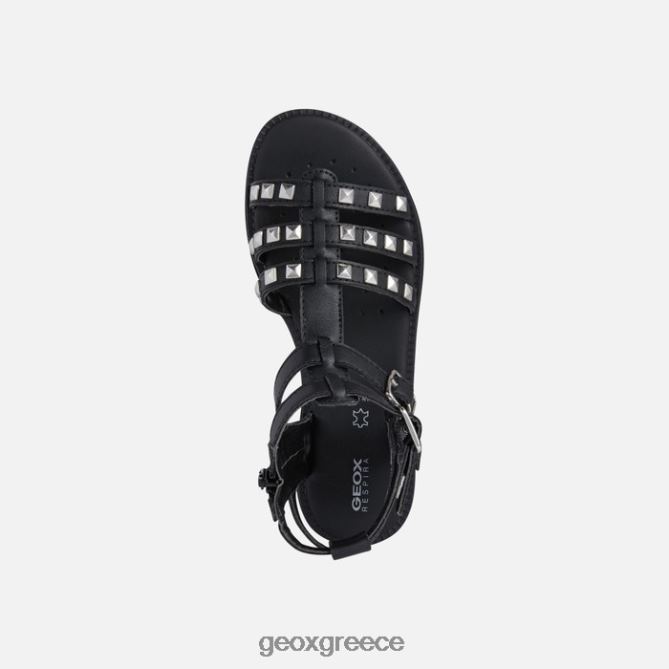 4DBLR01109 μαύρος Geox σανδάλι karly κορίτσι