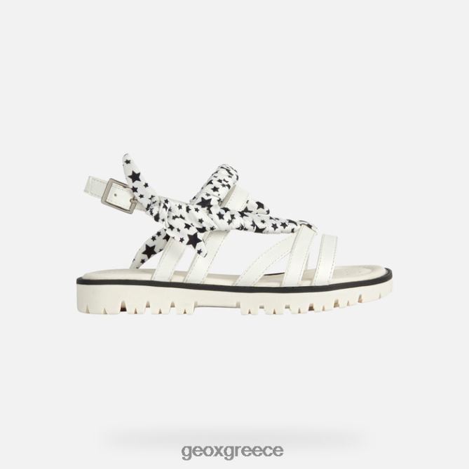 4DBLR01139 άσπρο Geox σανδάλι starblush κορίτσι