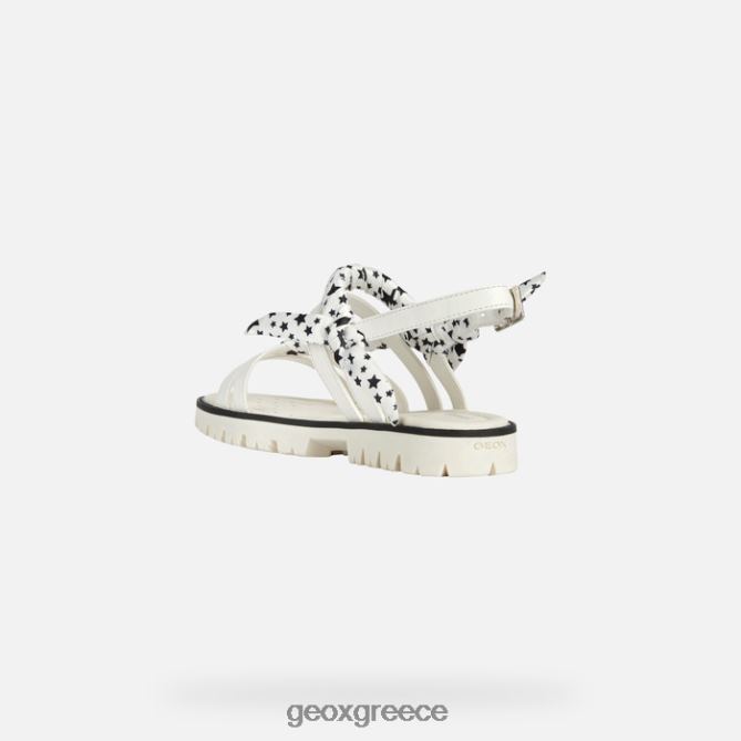 4DBLR01139 άσπρο Geox σανδάλι starblush κορίτσι