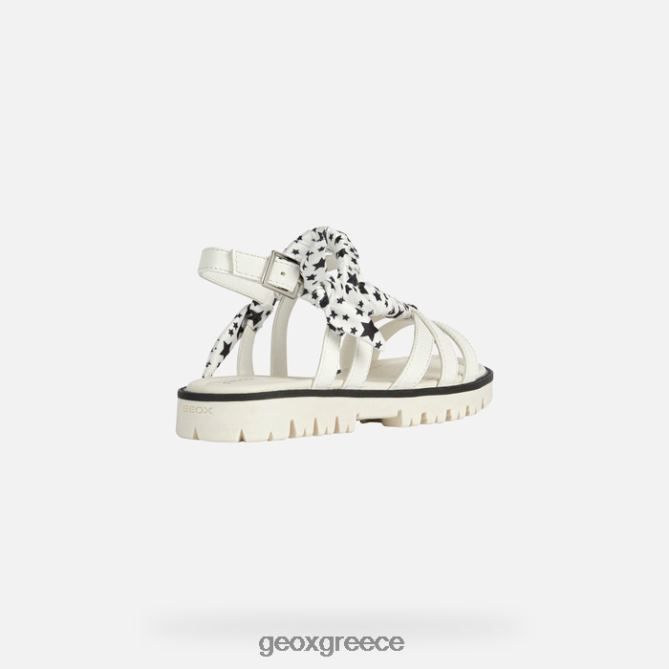 4DBLR01139 άσπρο Geox σανδάλι starblush κορίτσι