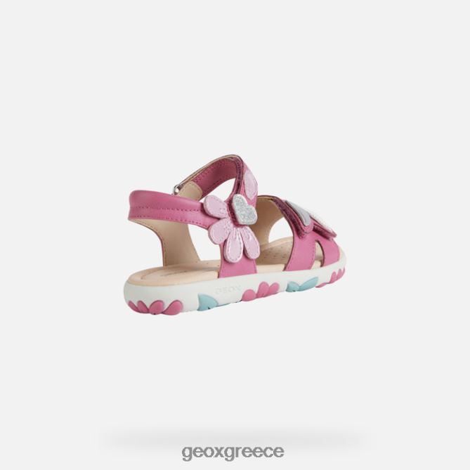 4DBLR01176 φούξια/δκ ροζ Geox σανδάλι κορίτσι από την Αϊτή