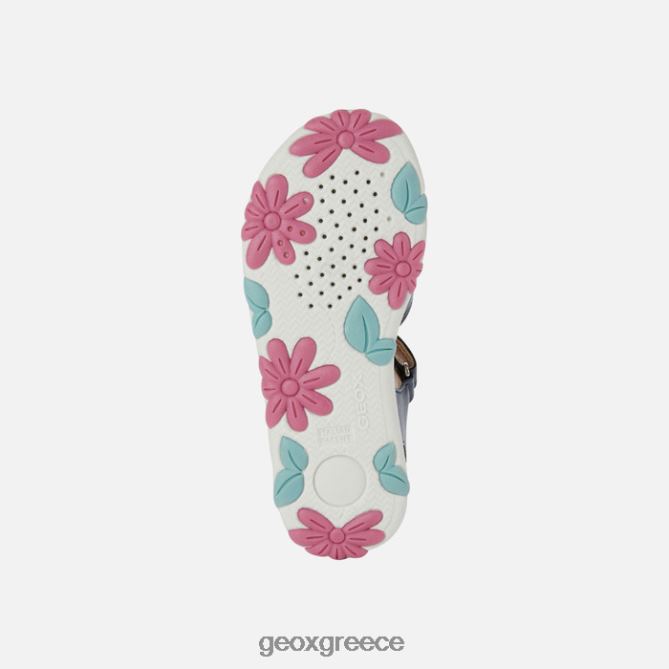 4DBLR01177 ναυτικό/λευκό Geox σανδάλι κορίτσι από την Αϊτή