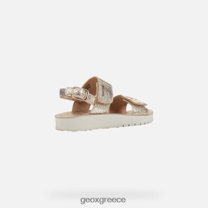 4DBLR01193 χρυσός Geox σανδάλι costarei girl