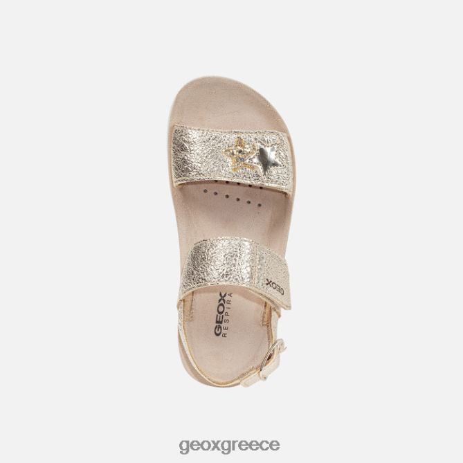 4DBLR01193 χρυσός Geox σανδάλι costarei girl